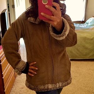 🐻🐨Hilary Radley faux fur jacket